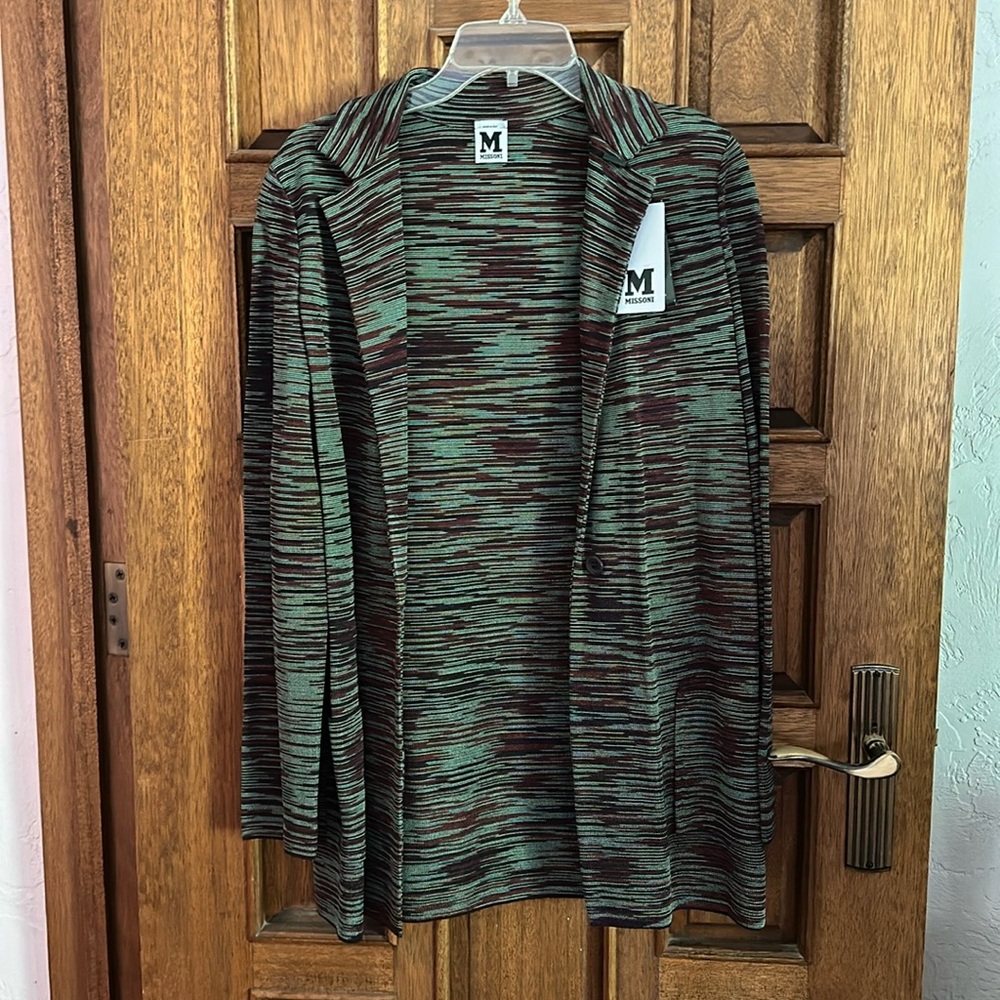NWT M Missoni size 44 open front cardigan